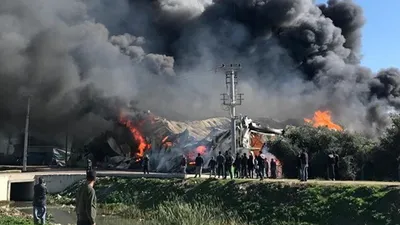 Mersin'de korkutan yangın!