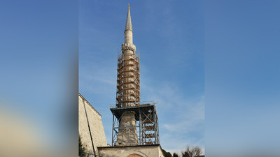 Ayasofya'nın minaresinde çatlak tespit edildi
