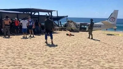Uçak plaja acil iniş yaptı: Plajdaki 1 kişi öldü