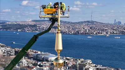 Galata Kulesi'nin tepesinde nefes kesen operasyon