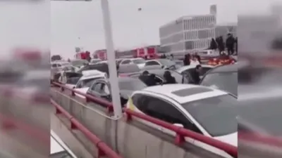 Yok böyle kaza! Otoyol araç mezarlığına döndü