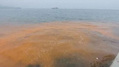 Tekirdağ'da denizin rengi değişti