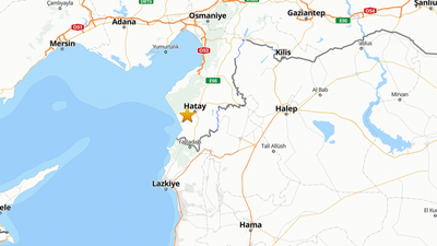 Hatay'da 4 büyüklüğünde deprem