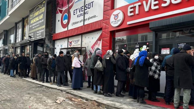 Et ve Süt Kurumu önündeki utandıran kuyruk için utandıran önlem