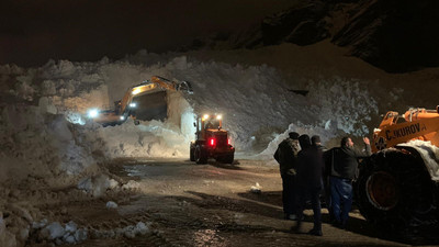 Meteoroloji uyarmıştı; çığ düştü, ekipler alarm durumuna geçti
