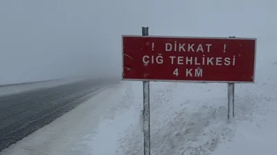 Ardahan-Artvin kara yoluna çığ düştü!