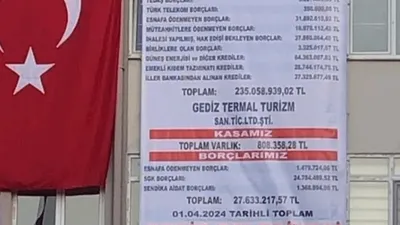 AK Parti'den MHP'ye geçmişti: O belediyenin borcu belediye binasına asıldı