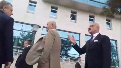 Tartışma TBMM'ye sığmadı, Meclis bahçesinde devam etti