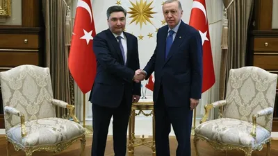 Erdoğan, Bektenov ile bir araya geldi