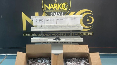 Adana'da dev operasyon: 15 bin 802 uyuşturucu hap ele geçirildi