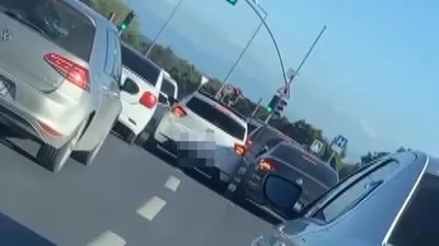 İstanbul trafiğinde makas kazası kamerada