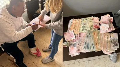 Dilencinin üzerinden çıkan para hayrete düşürdü