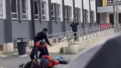 Okulda afet tatbikatında feci kaza: Metrelerce yüksekten düştü