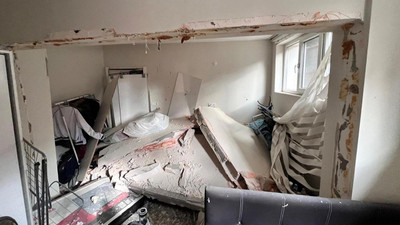 6 katlı apartmanda patlama: Daire savaş alanına döndü