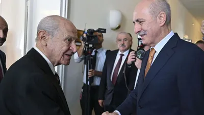 TBMM Başkanı Kurtulmuş'tan Bahçeli'ye ''yeni anayasa'' ziyareti