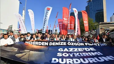 CHP'den İsrail Konsolosluğu önünde Gazze eylemi