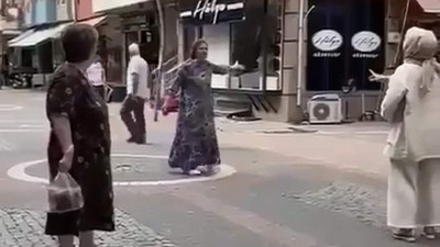 Aldatılan kadının öfkesi kamerada