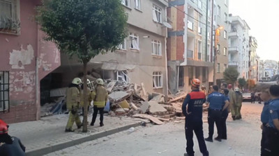 Çöken binada ölümden kurtuluş anı kamerada