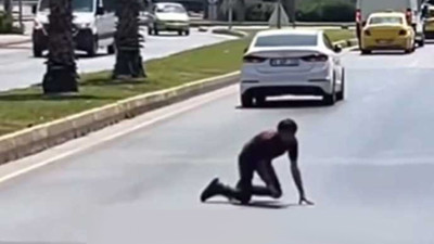 Antalya trafiğinde ''zombi'' paniği: Uyuşturucunun etkisiyle zombiye dönüştü