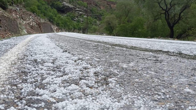 Temmuz ayında dolu yağışı sürprizi