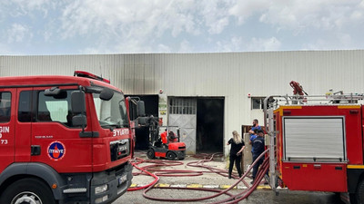 Uşak'ta tekstil fabrikasında yangın
