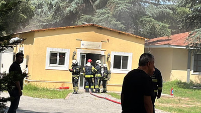 Üniversite laboratuvarında korkutan yangın