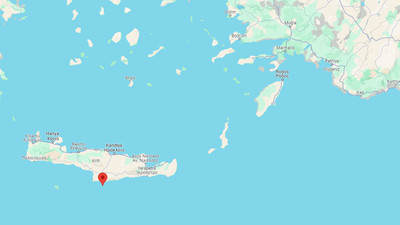 Girit Adası açıklarında 5.2 büyüklüğünde deprem