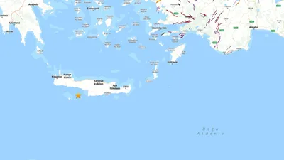 Akdeniz'de deprem