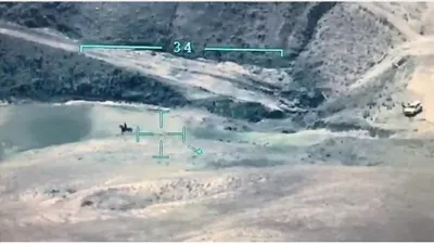Atla kaçıyordu, İHA ile yakalandı