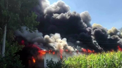 Sakarya'da ahşap atolyesinde yangın