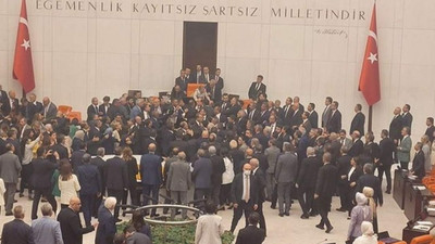 TBMM'deki Can Atalay oturumunda yumruklu saldırı