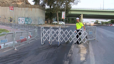 İstanbul'da bazı yollar trafiğe kapatıldı