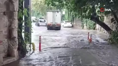 Sağanak vurdu, Gülhane parkı sular altında kaldı