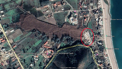 Kuruyan gölün otoparka çevrilmesi, uydu görüntülerine böyle yansıdı