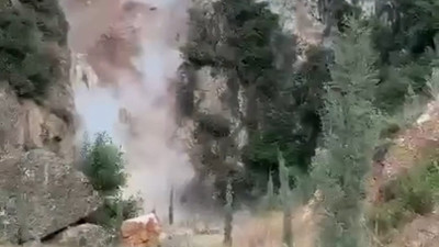 Taş ocağı için cennetten çıkma şelaleyi bu hale getirdiler