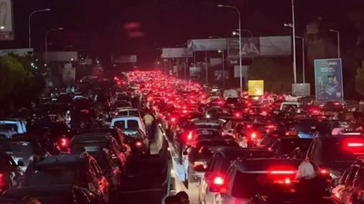 İsrail zulmünden kaçış kamerada: Trafik durdu