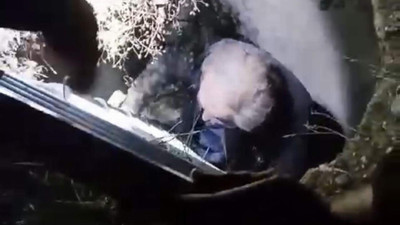 Rögardan sarhoş kurtarma operasyonu kamerada