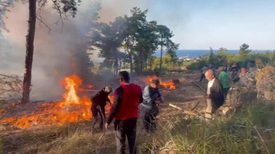 Antalya'da ''gizemli bir hava aracı'' yere çakılıp infilak etti