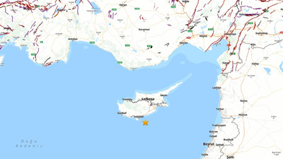 Akdeniz'de 3.9 büyüklüğünde deprem