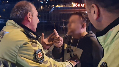 Polislere hakaret edip, tehditler savurdu