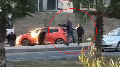 Sokak ortasındaki pompalı tüfekli dehşet kamerada