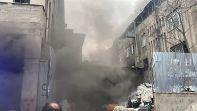 Ankara'da fabrika yangını