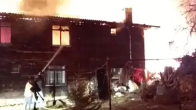 Milli parkta otel yangını: Alev alev yandı