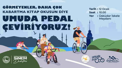Üsküdar'da Umuda Pedal etkinliği