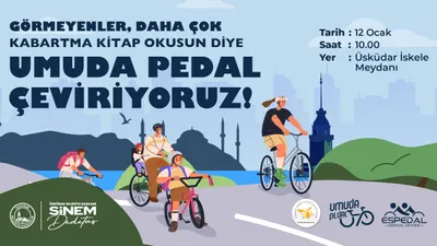 Üsküdar'da Umuda Pedal etkinliği