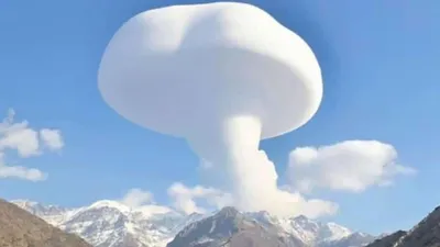 Şırnak'ta gökyüzünde şaşırtan manzara