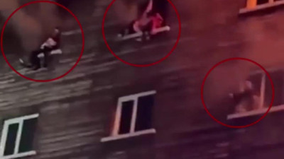 Kartalkaya'daki otel yangınının ilk dakikaları: Can pazarı kamerada