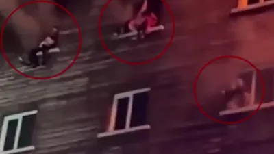 Kartalkaya'daki otel yangınının ilk dakikaları: Can pazarı kamerada