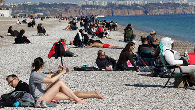 Türkiye'nin turizm cennetinden herkesi şaşırtan manzara...