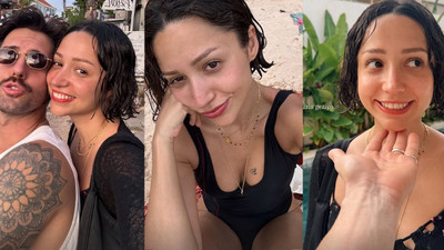 Zeynep Bastık ile Serkay Tütüncü Bali'de aşka geldi